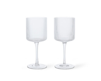 Ferm-Living-Ripple-White-Wine-Glasses-Clear
