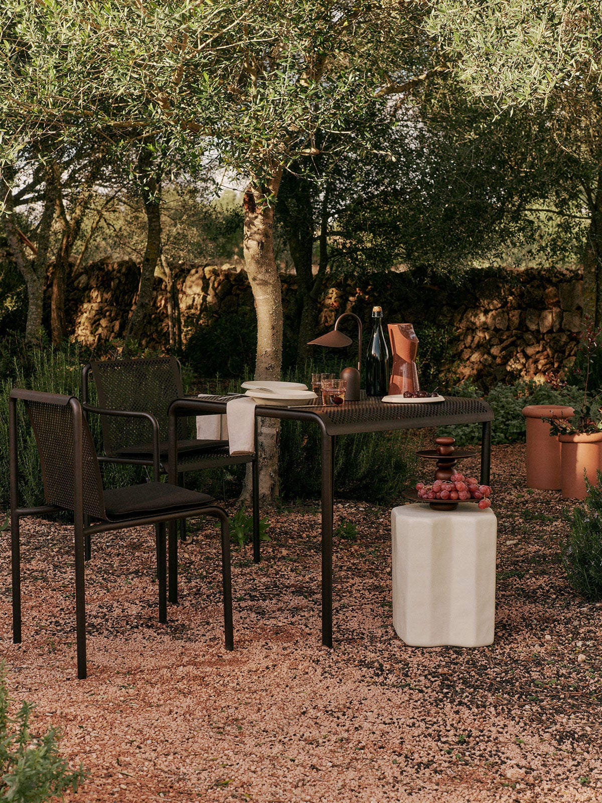 Dapple-Chair-Arm-Chair-Table-80x80-Dark-Chocolate-Lifestyle