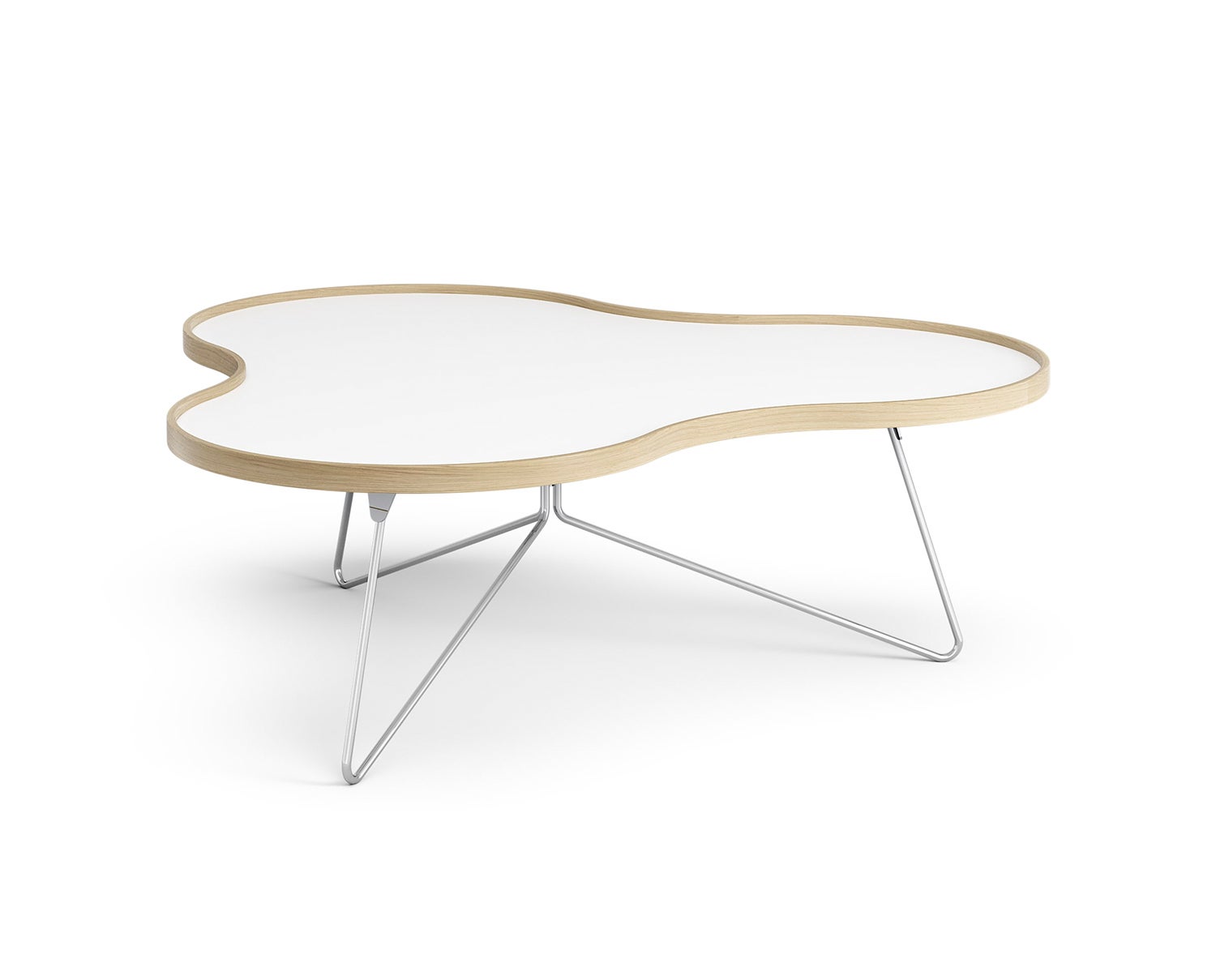 Flower-Table-114x107-White-Laminate-Oak-Chrome-Metal-H39