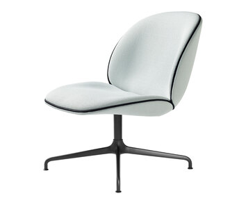 Beetle_LoungeChair_4-StarSwivel_Black_Kvadrat_Vidar-3-0913_Piping_Leather-Black_F3Q