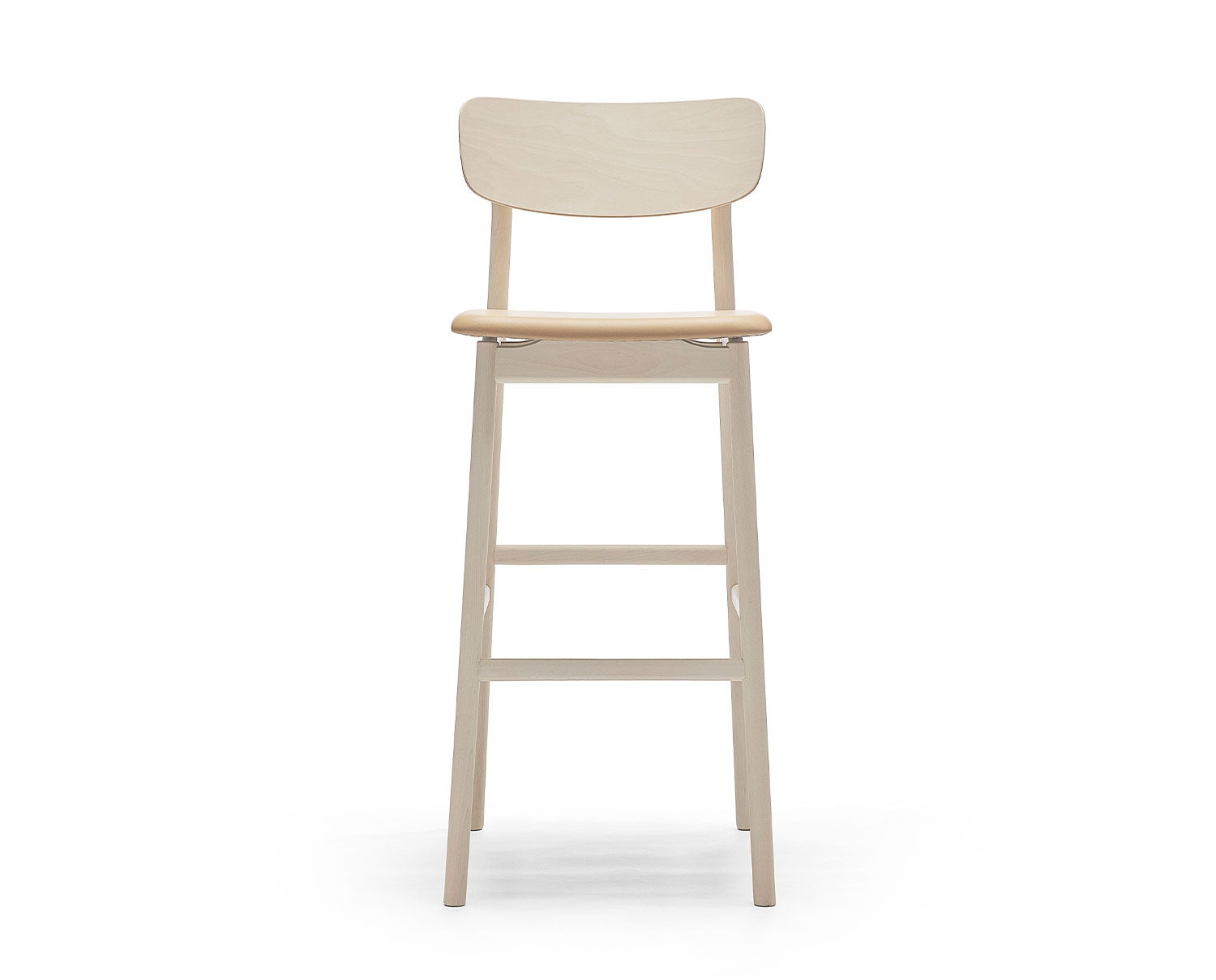 Stolab-Prima-Vista-Barstool-H78-Bright-Matt-Lacquer-Birch-Elmosoft-22030-Beige