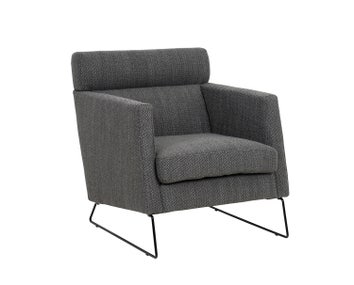 Degano-1-Seater-Armchair_-leone-antracit_-Degano-legframe-stal-Black_-side