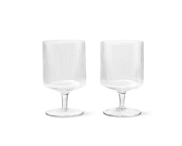 Ferm-Living-Ripple-Wine-Glasses-Clear
