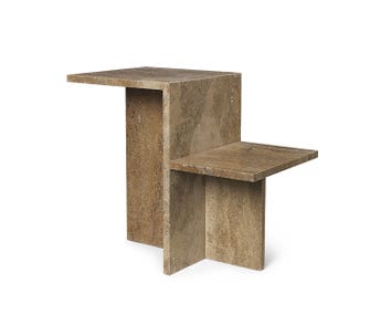 Ferm-Living-Distinct-Side-Table-Dark-Brown-Travertine