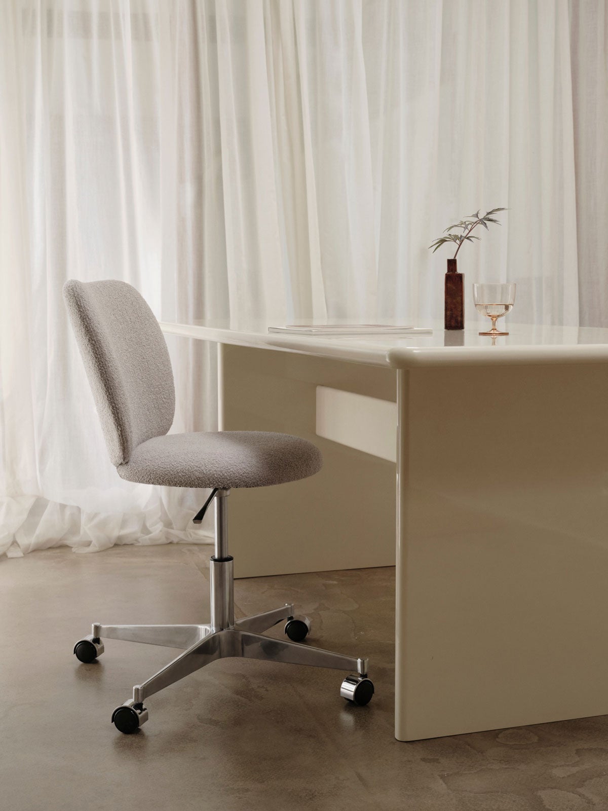 Ferm-Living-Rico-Chair-Castors-Soft-Boucle-Natural-Lifestyle