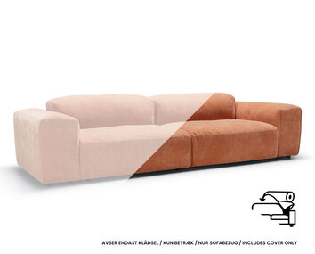 Betræk til Edda Sofa Set 1 i stoffet Wildflower 7 Pale Rust