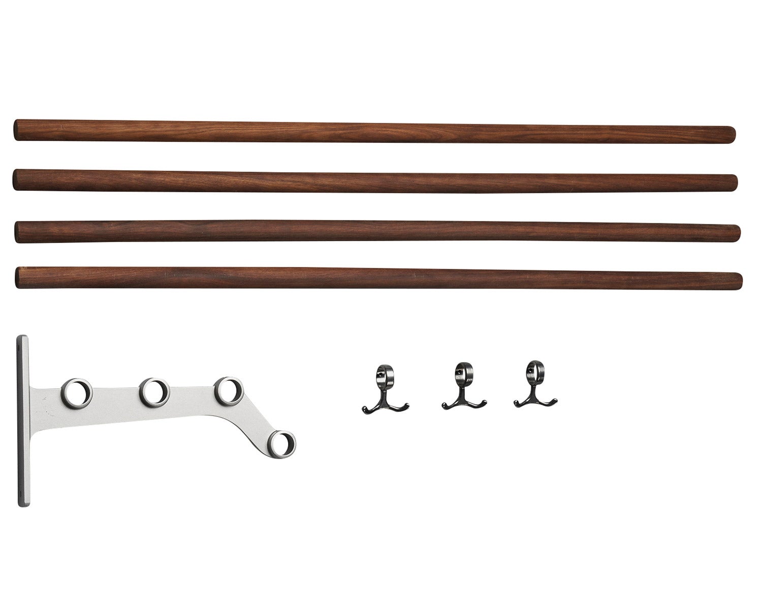 Essem-Nostalgi-291-Hatthylla-Påbyggnad-Valnöt-Aluminium