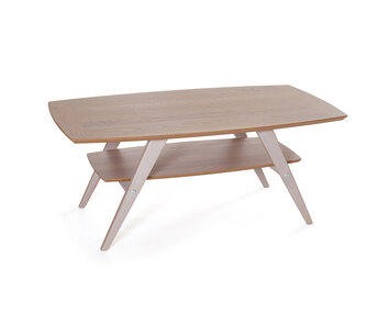 Opus Soffbord 120 i hvidpigmenteret eg