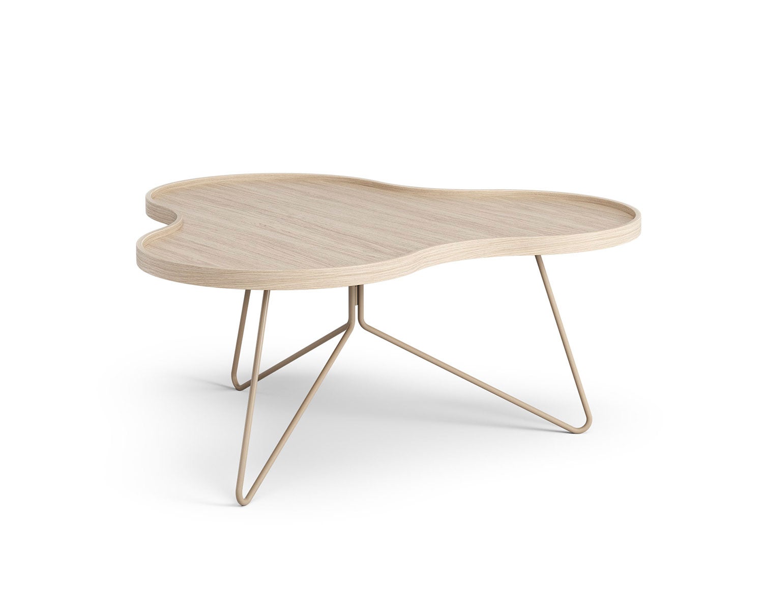 Flower-Mono-Table-90x84-Whitepigmented-Oak-Nutmeg-Metal-H39