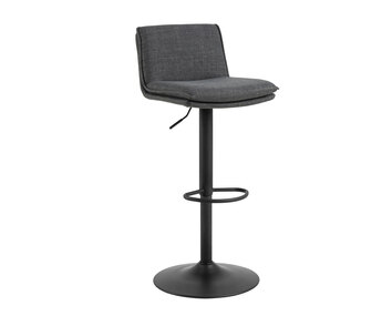 Flynn Barstol i stoffet Basel Mørkegrå