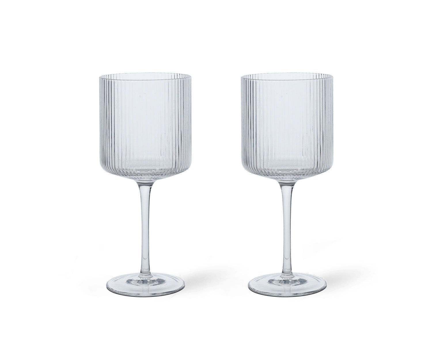 Ferm-Living-Ripple-Red-Wine-Glasses-Clear