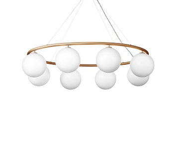Nuura-Miira-8-Oval-Chandelier-Brass-Opal