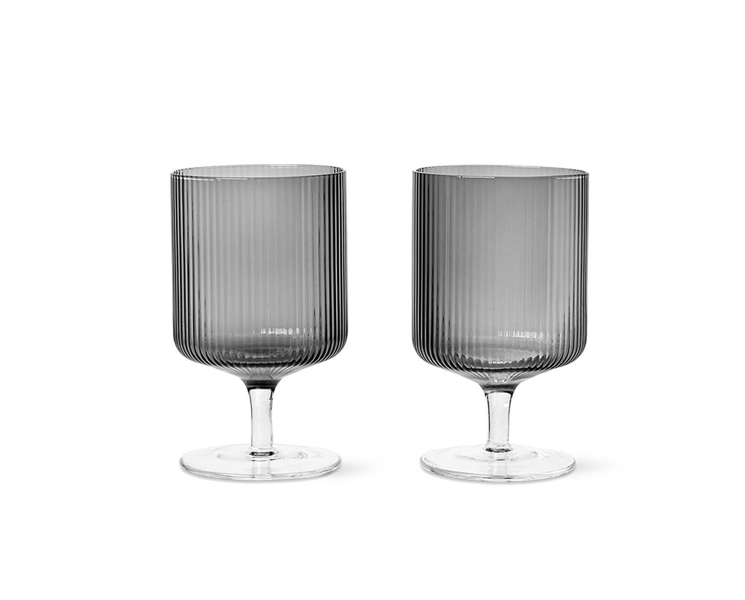 Ferm-Living-Ripple-Wine-Glasses-Smoked-Grey