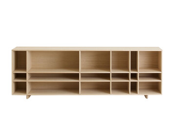 Kilt Open 180 reol i hvidbetset eg