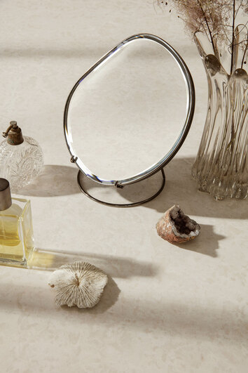 Ferm-Living-Pond-Table-Mirror-Dark-Chrome-Lifestyle