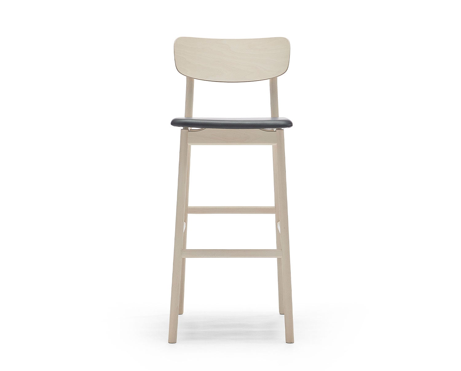 Stolab-Prima-Vista-Barstool-H78-Bright-Matt-Lacquer-Birch-Elmosoft-99999-Black