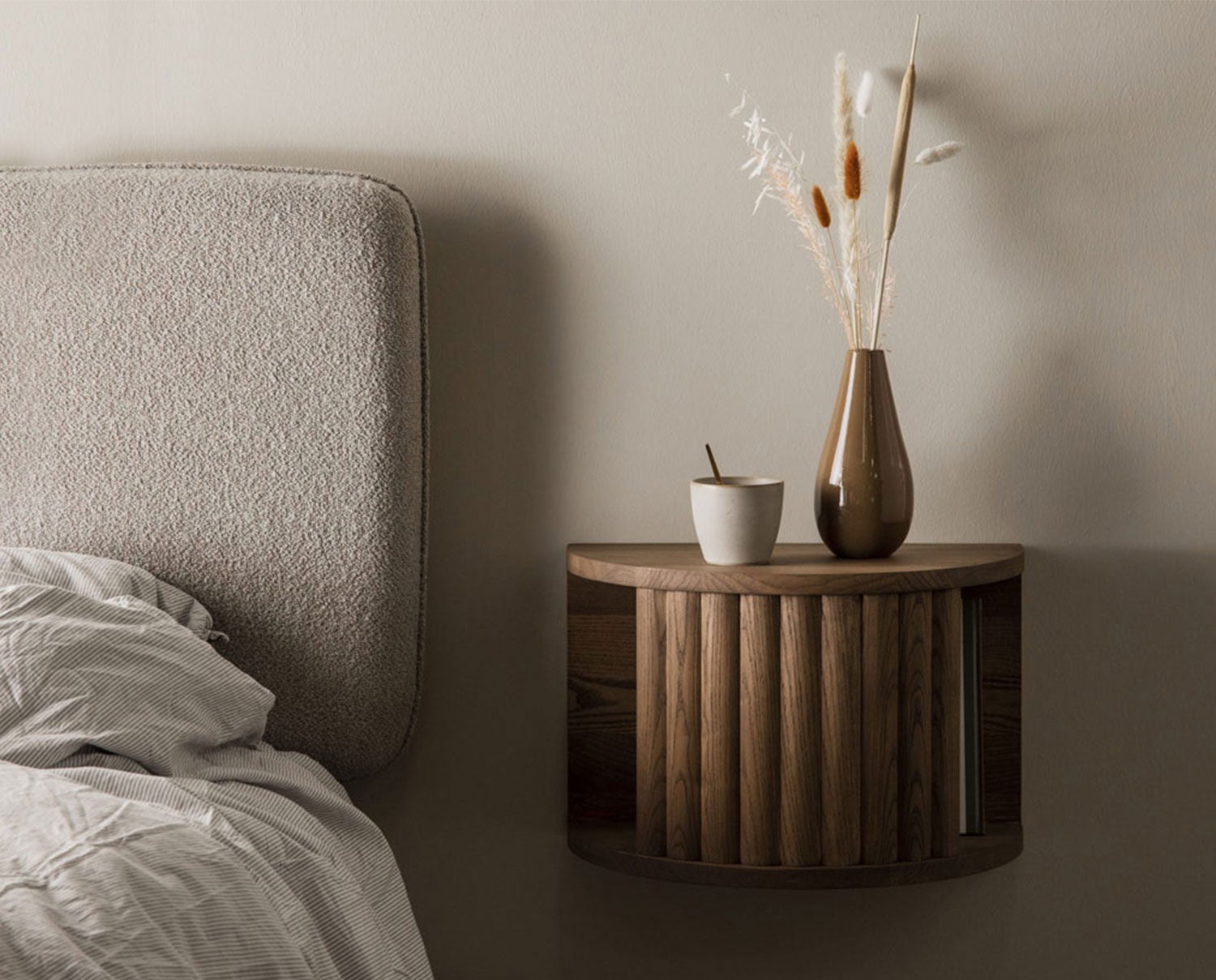 Velvet Natbord Antik Brun Olieret Ask