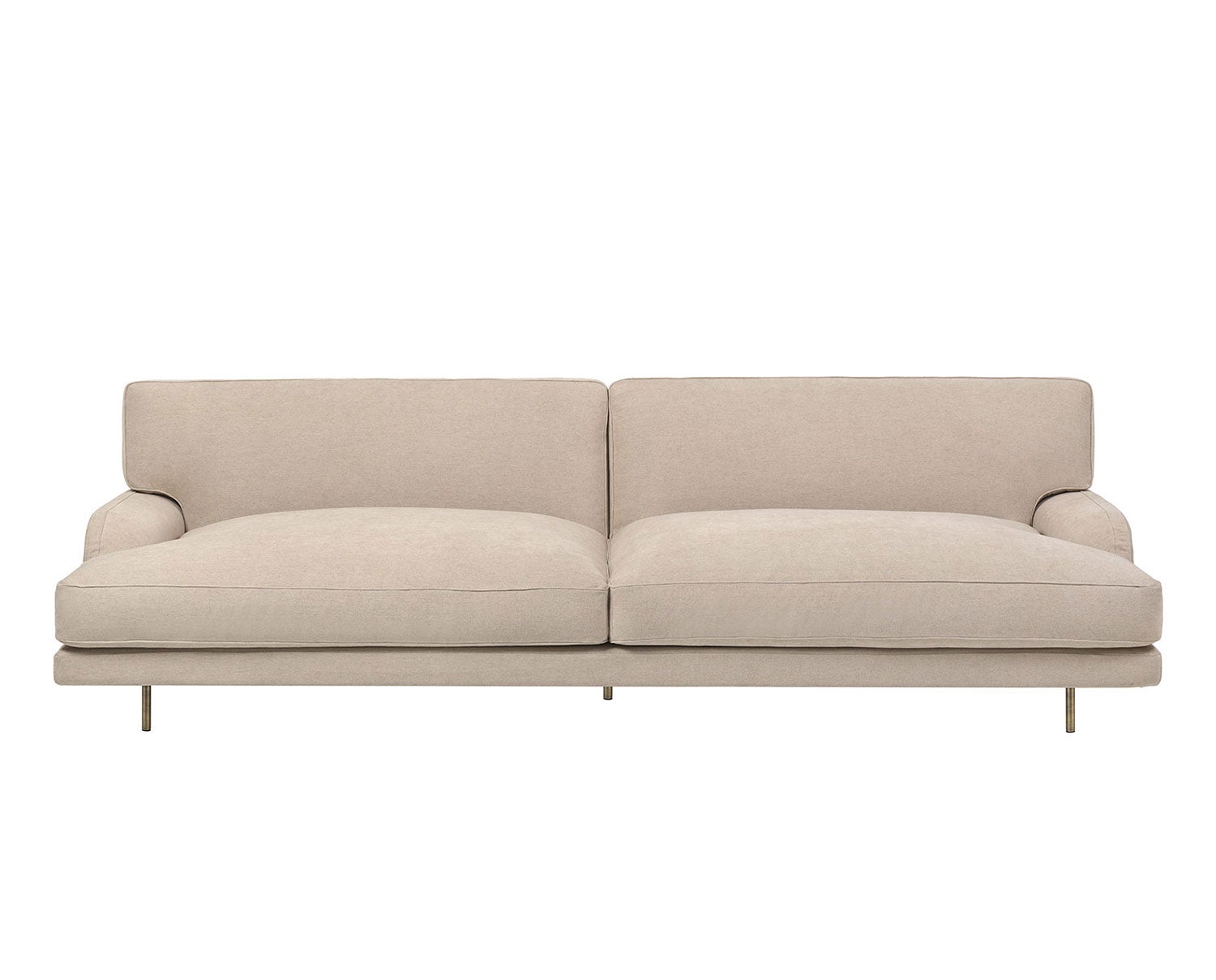 Flaneur_Sofa_2-5-seater_AntiqueBrass_JAB-Chivasso_DolceLino-CA-1402-072_Front