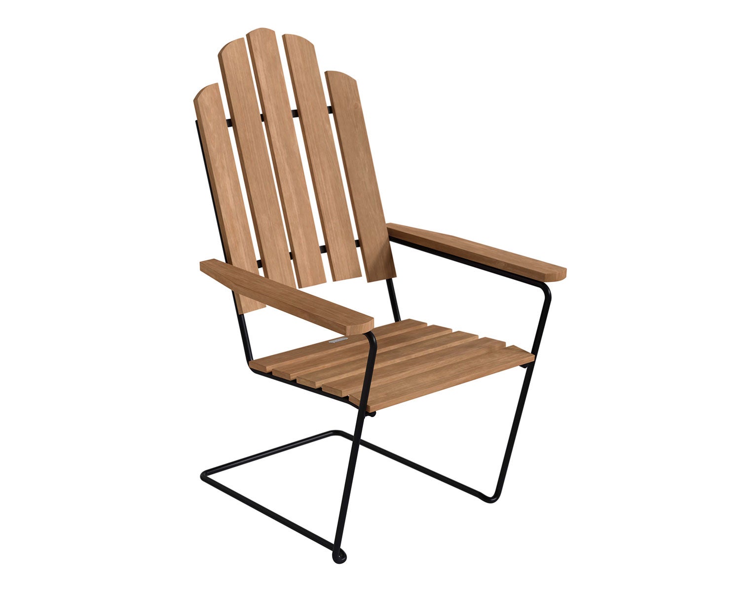Grythyttan-A3-Sun-Lounger-Teak-Black
