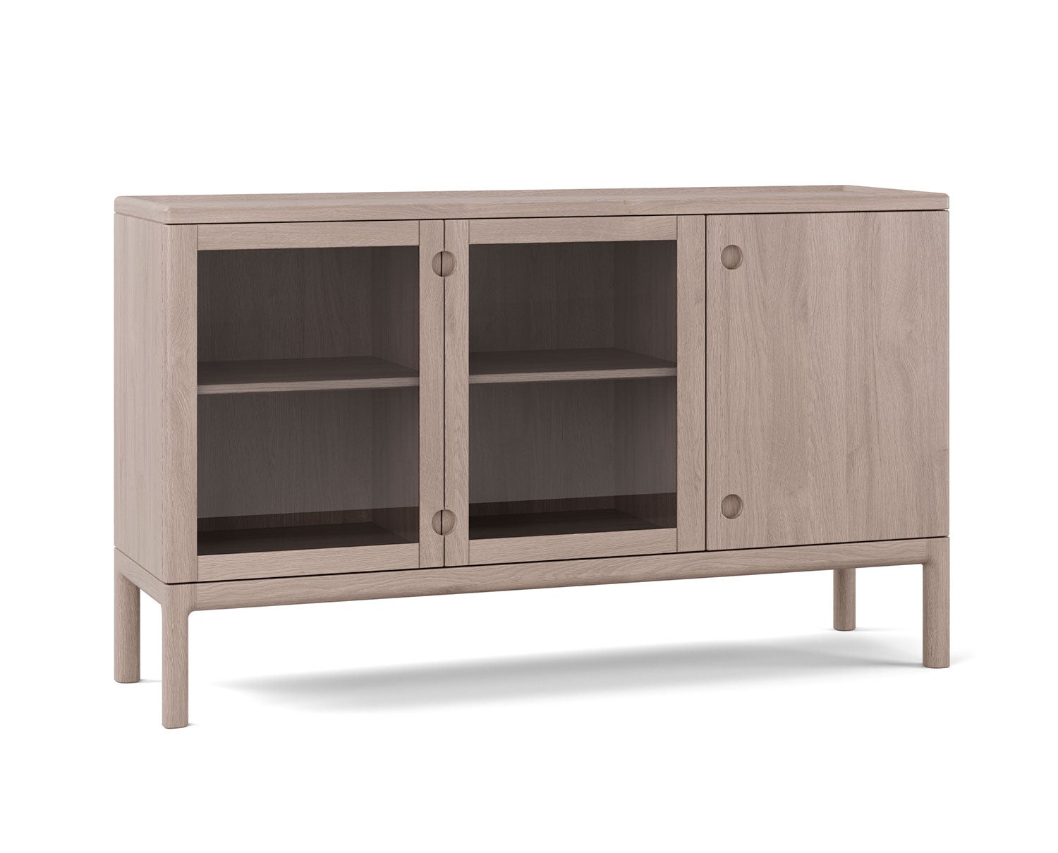 Stolab-Prio-Sideboard-Low-Glass-White-Oil-Oak