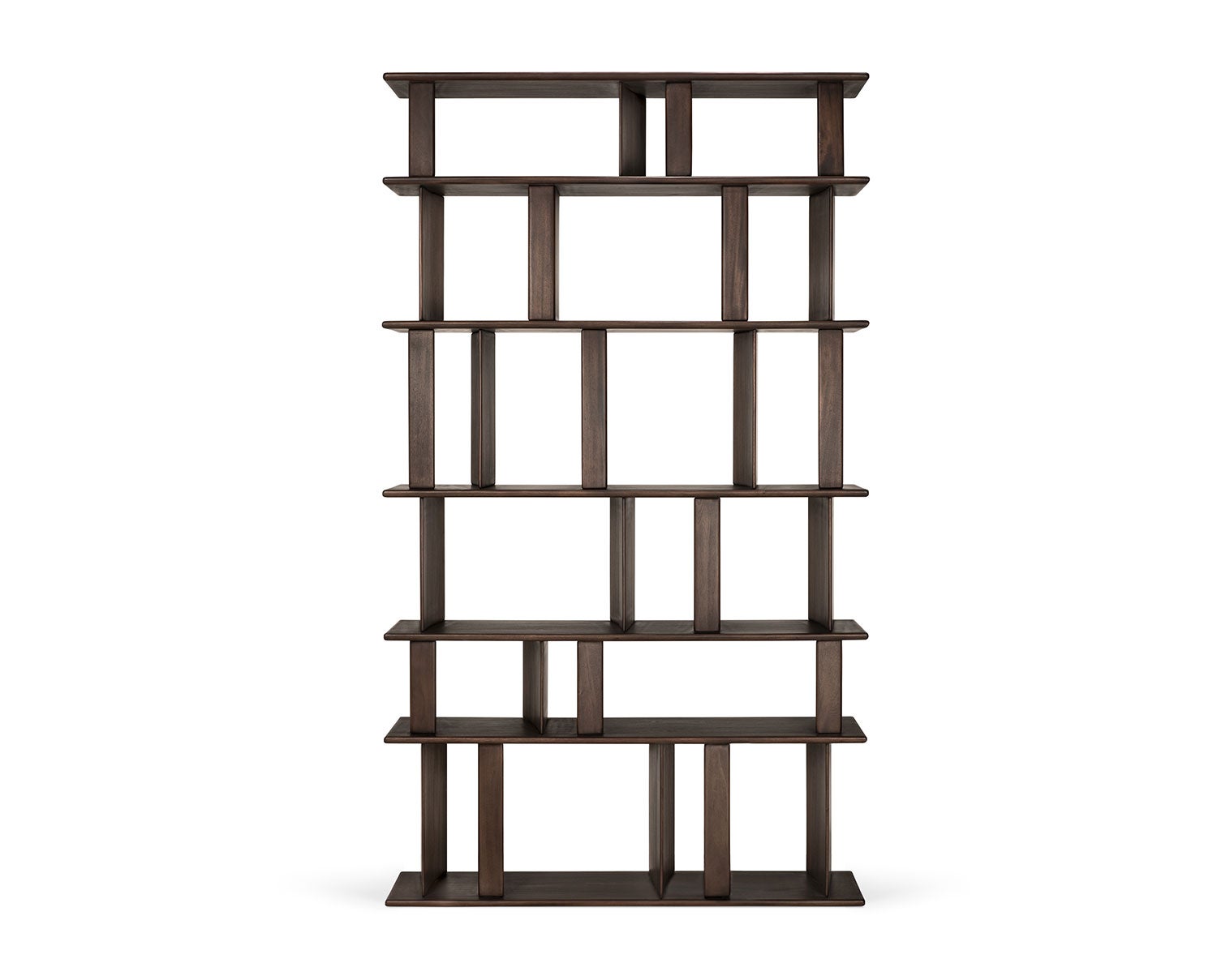 Block Reol i mahogni i farven Espresso Brown