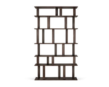 Block Reol i mahogni i farven Espresso Brown