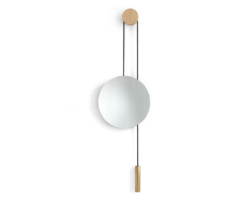 Rise-&amp;-Shine-Wall-Mirror-Natural-Oak-Brass-Weight-Short-White-Background