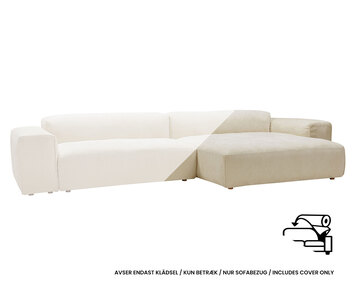 Betræk til Edda Sofa Set 4 i stoffet Bloom 1 Cream