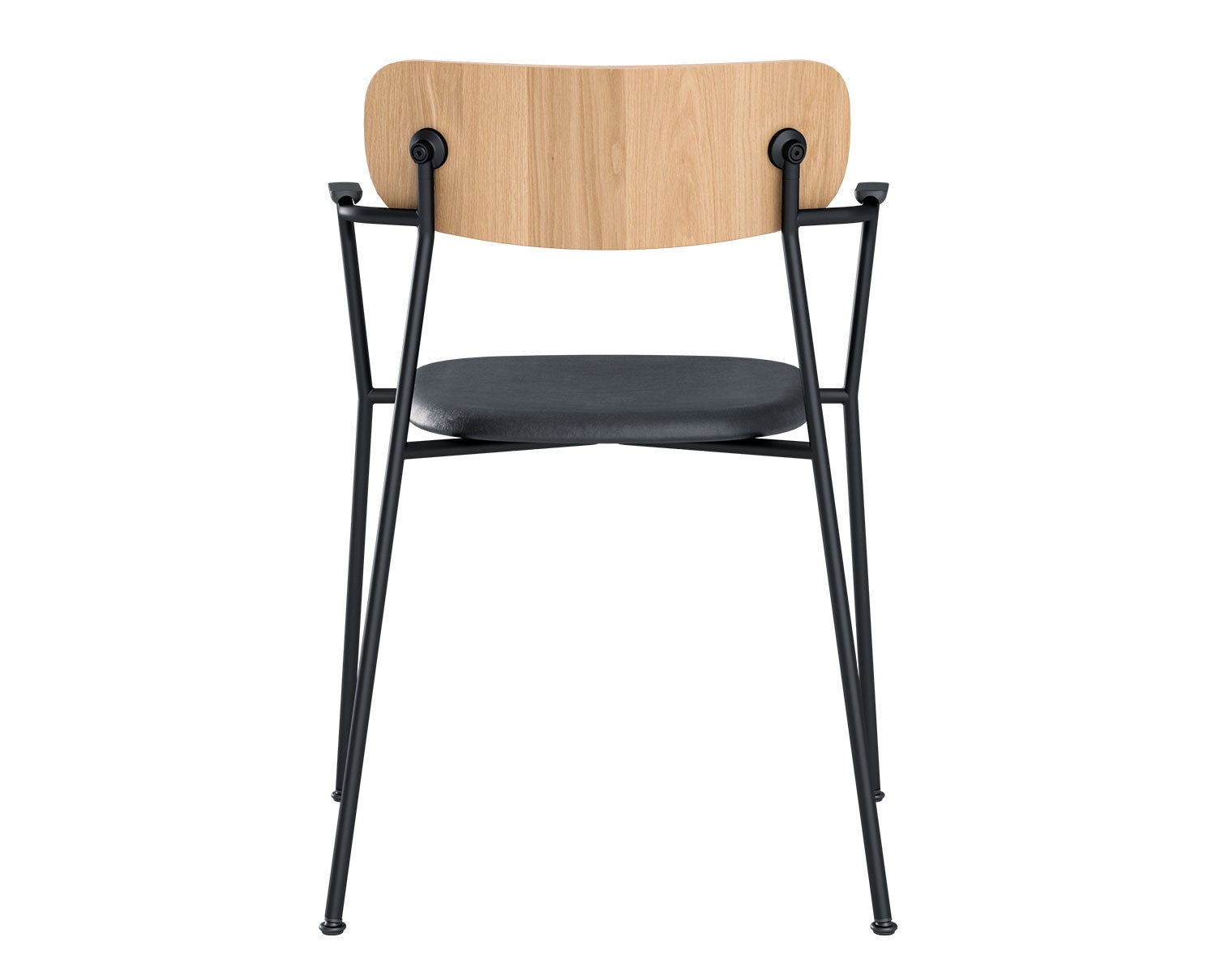 Scope-armchair-whitepigm.-matt-lacquer-oak-veener-black-leather-seat_Andersen_Furniture_1