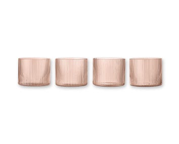 Ferm-Living-Ripple-Low-Glasses-Set-of-4-Blush-1