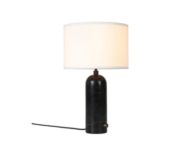 Gravity_TableLamp_Small_BlackMarble_White_on