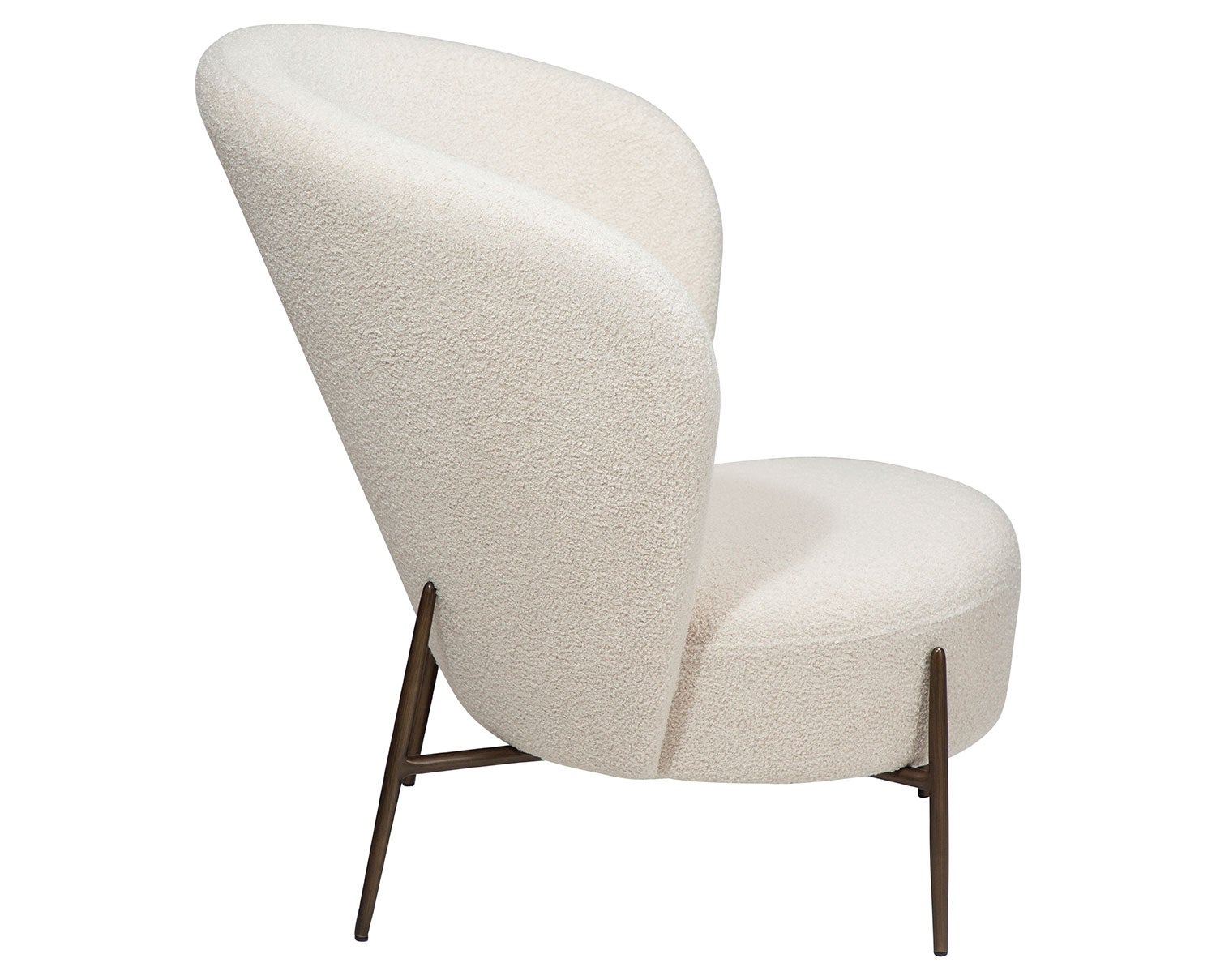 Orbit Loungestol | Dove RPES Bouclé | Antik messing | Dan-Form ...