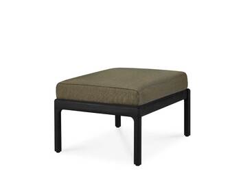 Ethnicraft-Jack-Outdoor-Footstool-Black-Teak-Green