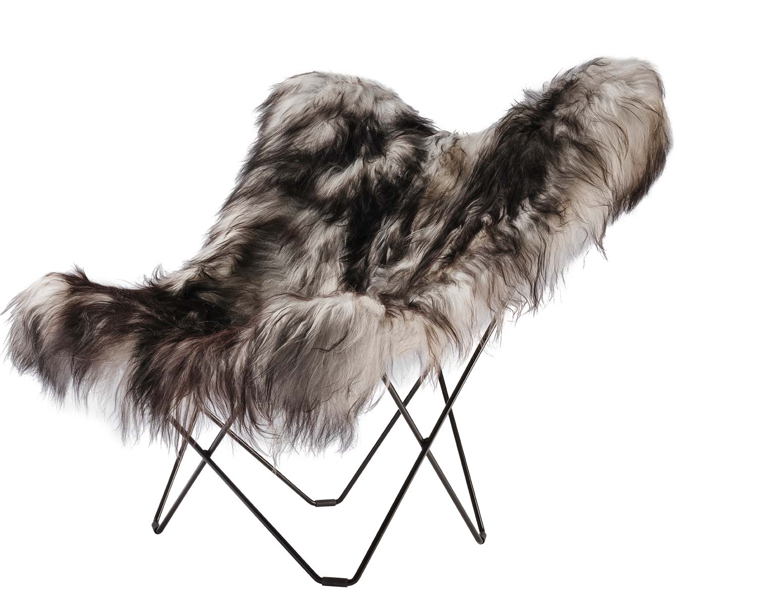 Iceland-Mariposa-fatolj-Wild-Grey-Black-Frame-Cuero