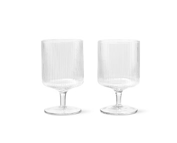 Ferm-Living-Ripple-Wine-Glasses-Clear