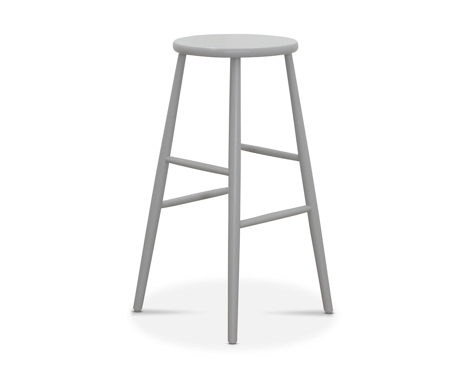 Palle Skammel med siddehøjde på 83 centimeter i birk i farven Grå