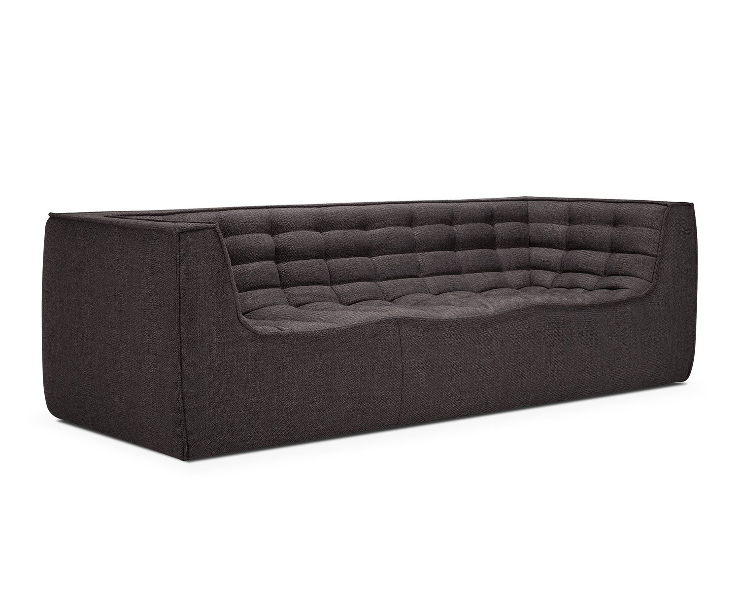 Ethnicraft-N701-Sofa-3S-Fabric-Dark-Grey-Arm-Rest-1