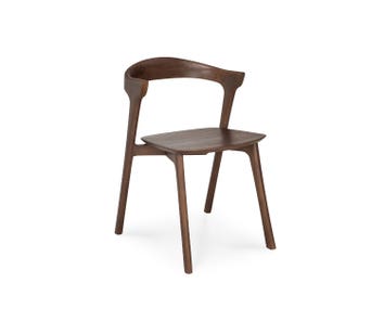 Bok-Stol-Brunlackad-Teak