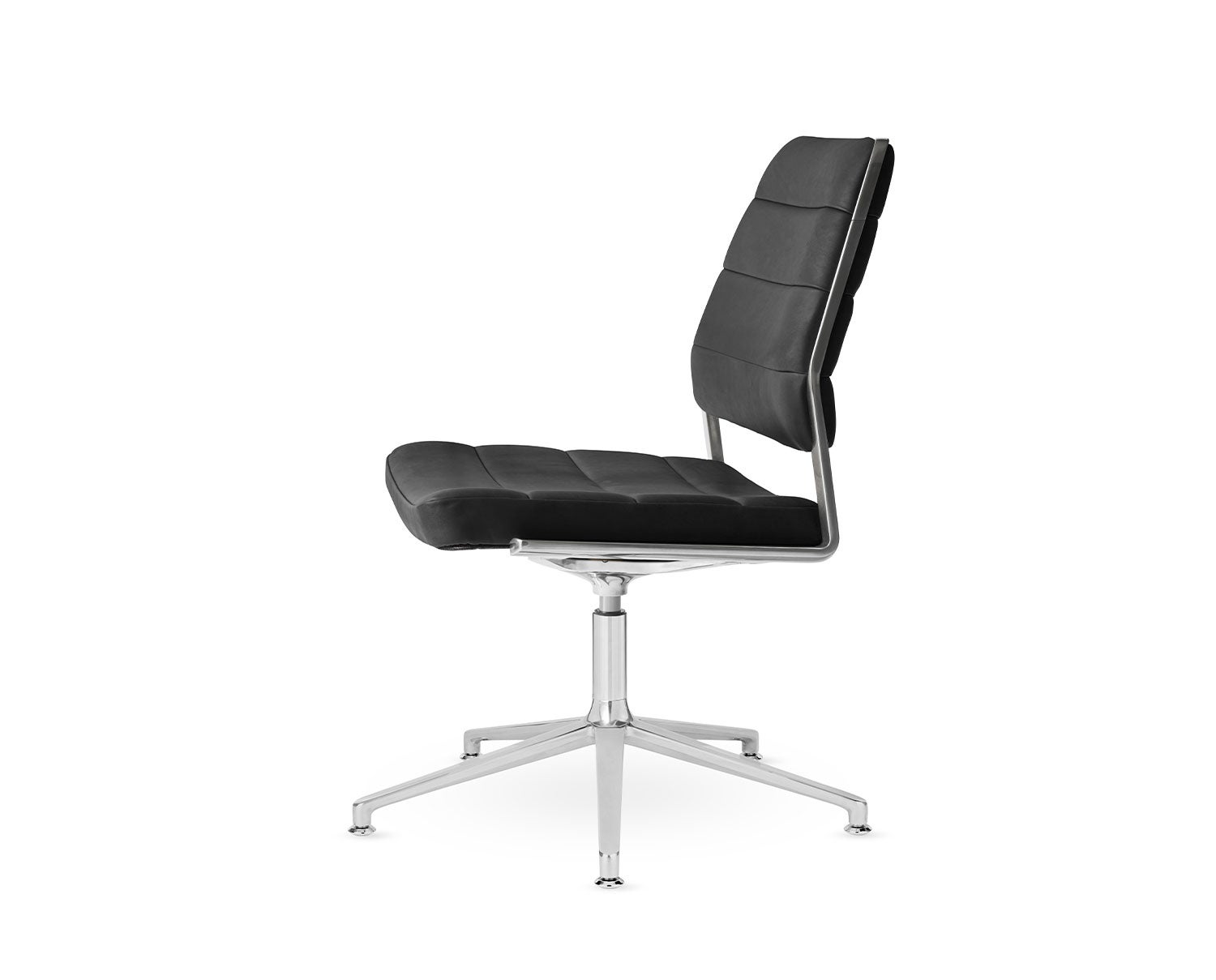 Vipp-454-Plus-Swivel-Chair-Black-Leather-Gliders-1