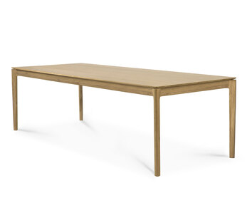 Bok Spisebord 220x95 i lakeret eg