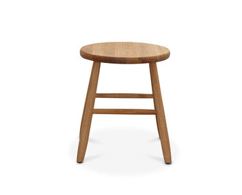 Palle Skammel med siddehøjde på 44 centimeter i linoliebehandlet eg