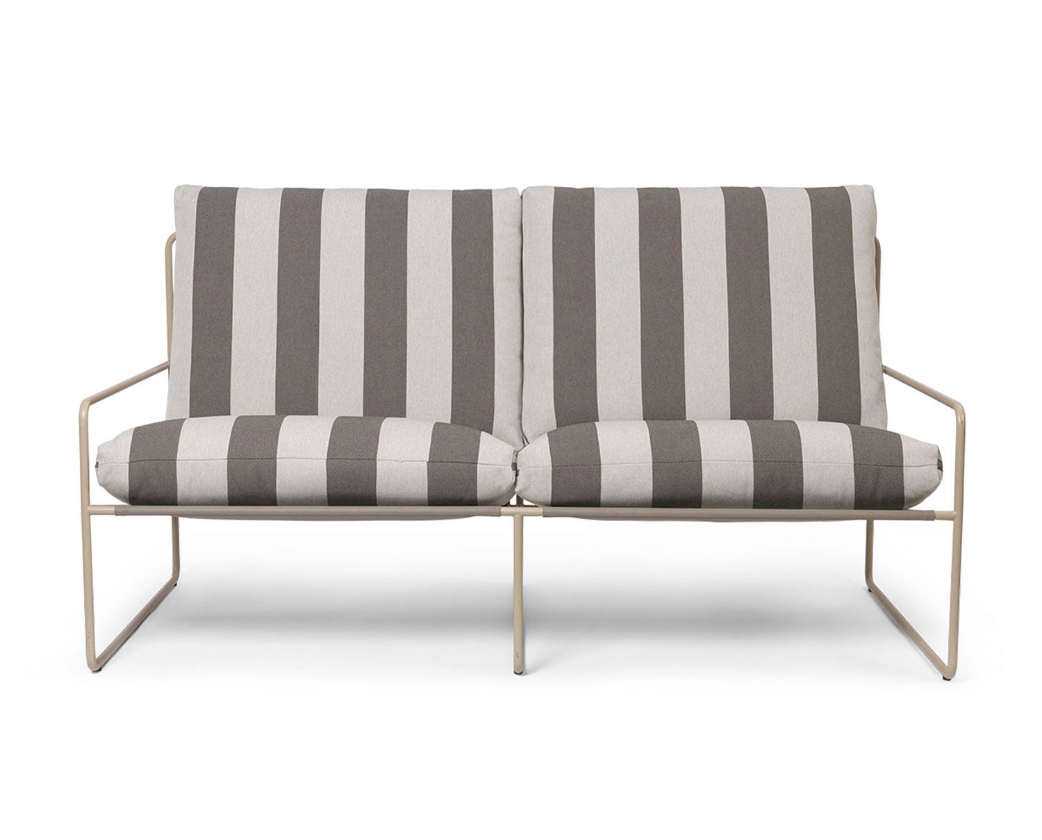 Ferm-Living-Desert-2-Seater-Cashmere-Stripe-Chocolate