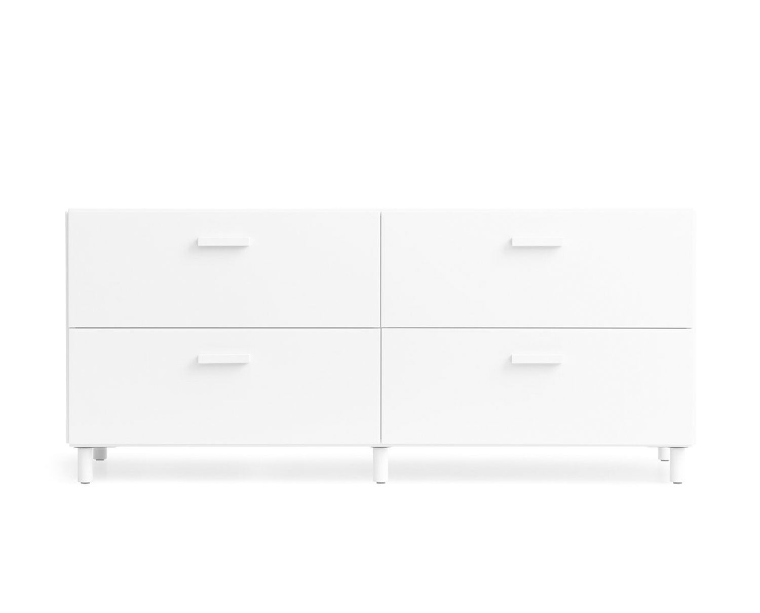 Relief Kommode Lav Hvid | Ben
