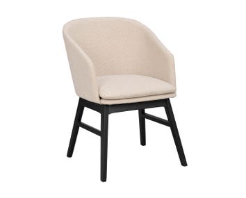 Windham-Karmstol-Beige-Svart-Ek