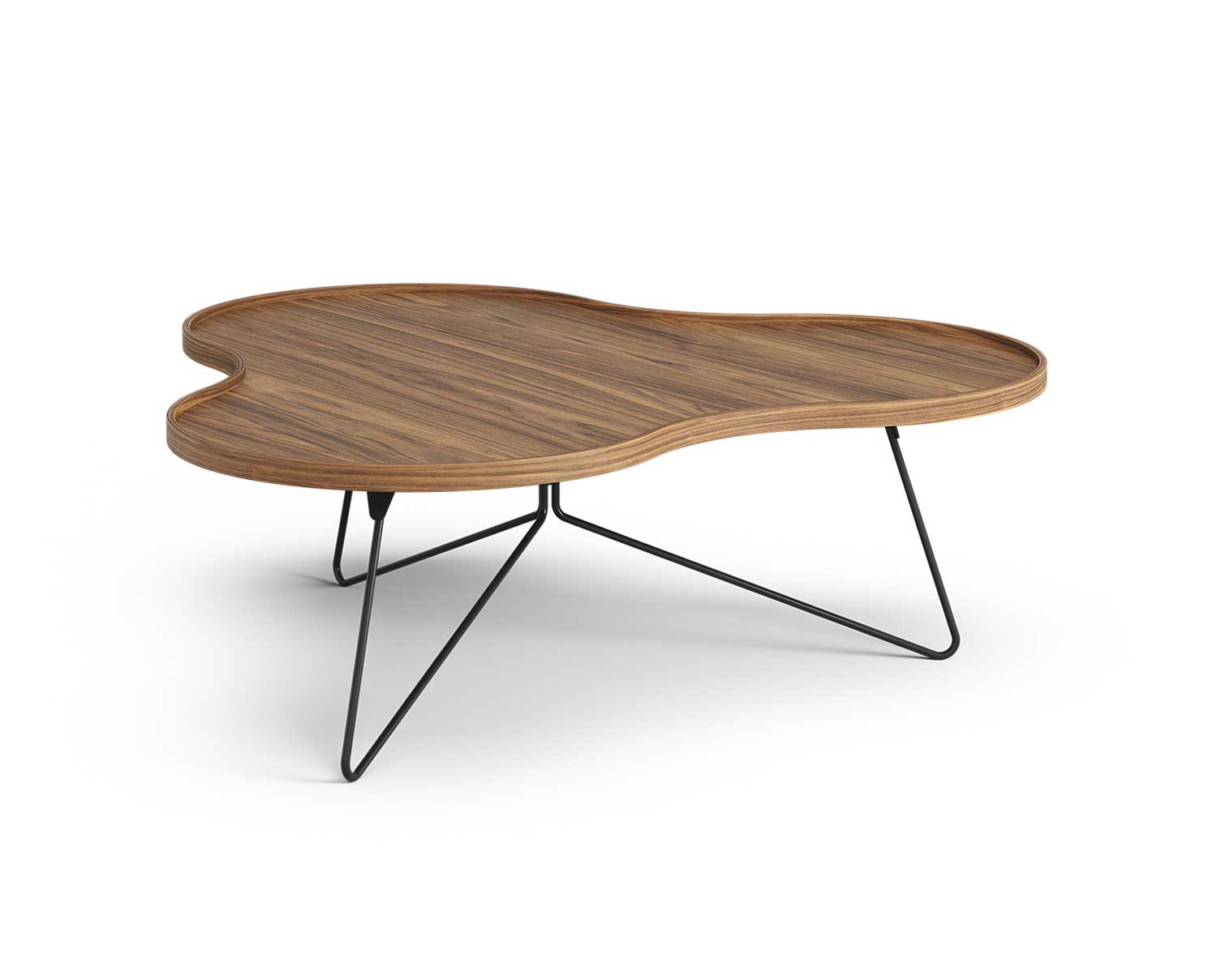 Flower-Mono-Table-114x107-Walnut-Black-Metal-H39