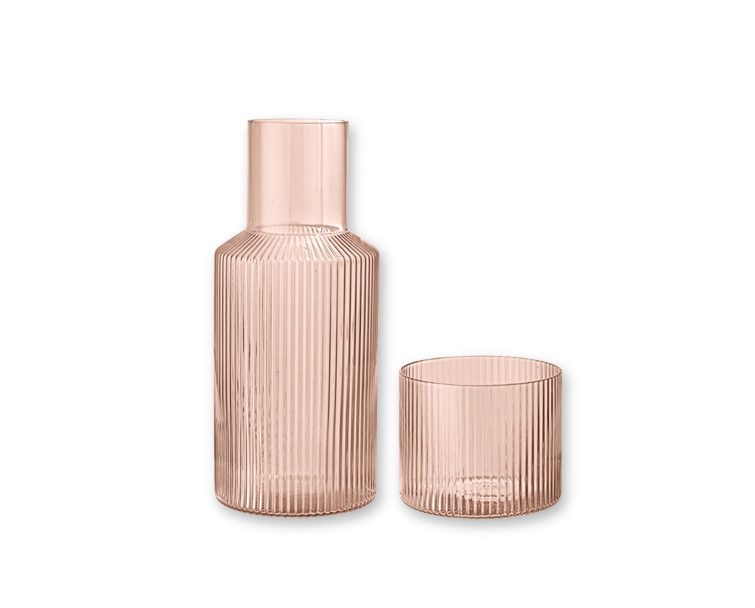 Ferm-Living-Ripple-Small-Carafe-Set-Blush-1