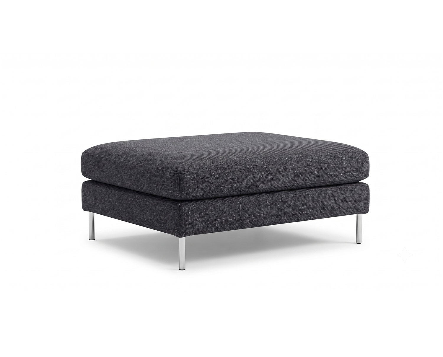 Sits-Impulse-Footstool-Fabric-Chrome-Legs