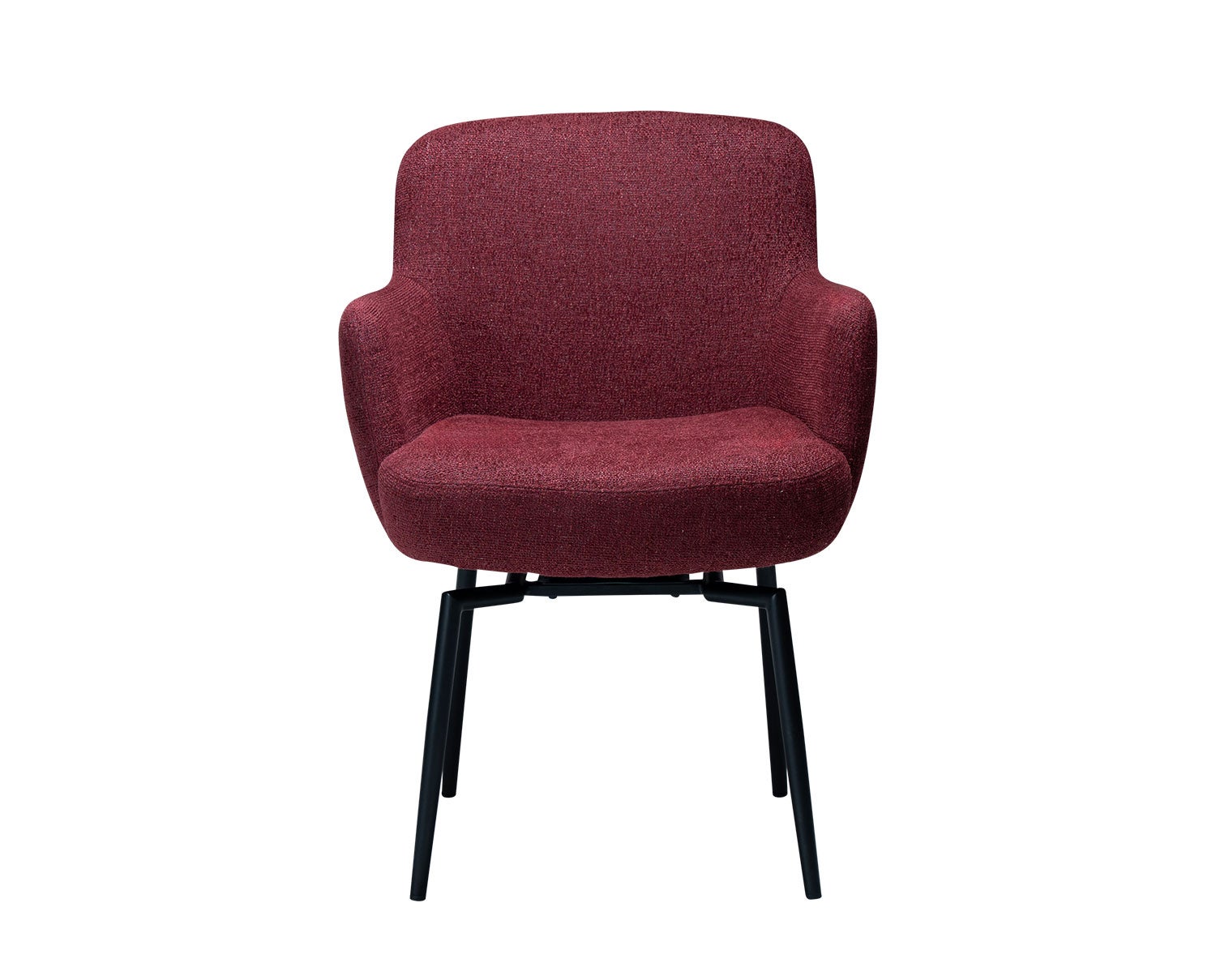 Dan-Form-Ethos-Arm-Chair-Merlot-Boucle-Black-1