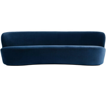 Stay_Sofa_Oval_240x95_Fixed_FullyUpholstered_Black_GUBI_Velvet-970_Front