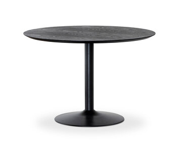 Miles_matbord_110_svart_trumpetfot